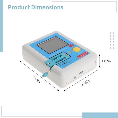 جهاز اختبار الترانزستور متعدد الوظائف، محلل المكونات الإلكترونية بشاشة LCD رقمية، جهاز تلقائي لاختبار مكثف مقاومة الصمام الثنائي، تصميم محمول in Kuwait