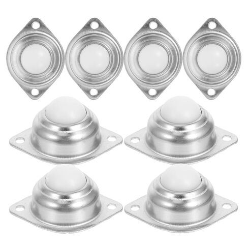 8pcs 1-inch Nylon Swivel Casters with Ball Bearings 360° Rotation Universal Caster Wheels for Furniture and Transmission System Rollers in Saudi Arabia