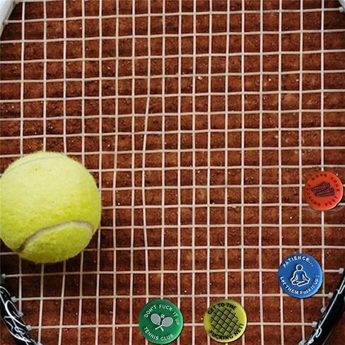 4 Pcs Colorful Spicy/Aggressive Reminder to Keep You On Your Tennis Game, Tennis Vibration Dampener, Tennis Racket Dampener, The Best Tennis Gift for Every Player and Team Tennis Vibration Dampeners in Kuwait