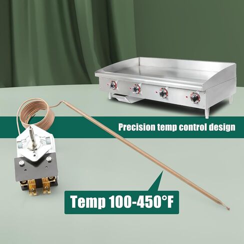 YXVCNE SA-465-36 Electric Griddle Thermostat Control Upgraded Compatible With star max griddle 2T-Z5958 MFG 2T-Z5958 MFG Z5958, Temp 100-450F, SA-465-36 thermostat Replacement For AllPoints 46-1368 in Saudi Arabia
