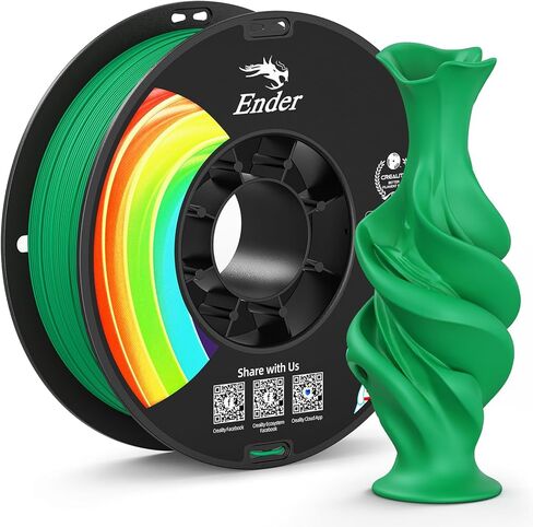 Creality Rainbow PLA+ Filament 1.75mm,1kg(2.2lb) Fast Changing Multicolor Gradient 3D Printer PLA Filament,Vivid Color, Better Toughness, Dimensional Accuracy +/- 0.02mm, Rainbow in Kuwait