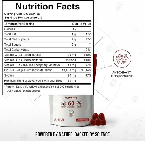 Growth Gummies for Black Women, 60 Vegan Gummies, Daily Hair Nourishment with Biotin, Collagen & Botanical Extracts, Supports Healthy Hair Growth & Strength in Saudi Arabia