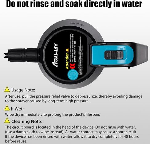 Aokway Cordless Electric Foam Prayer Wash Kit - مدفع رغوة محمولة للتفاصيل لتنظيف السيارات ، مكبرات الرغوة الثلجية ، إكسسوارات السيارات للرجال in Kuwait