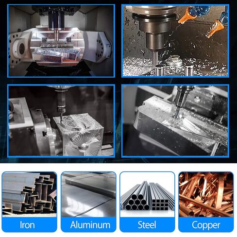 6Pcs Combined Drill and Countersink, 60 Degree HSS Center Drill Bits Centering Drills Set, Double End Drill Bit for Metalworking, 1/1.5/2/2.5/3/5mm in Kuwait