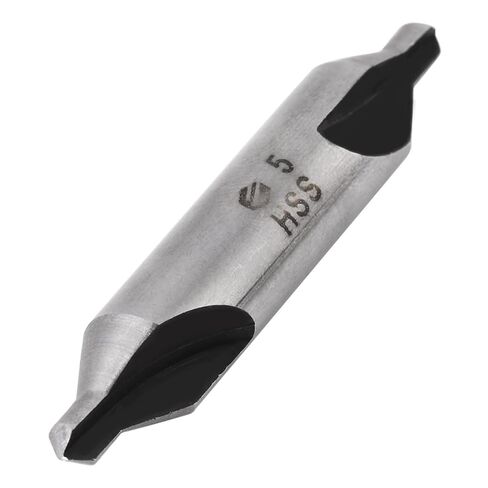 6Pcs Combined Drill and Countersink, 60 Degree HSS Center Drill Bits Centering Drills Set, Double End Drill Bit for Metalworking, 1/1.5/2/2.5/3/5mm in Kuwait
