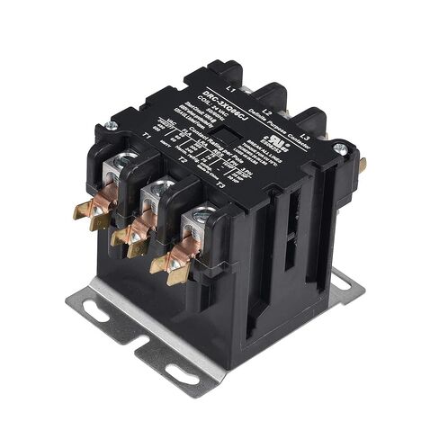 SUNLEE 60 Amp 75 RES 3 Pole 277v Coil SunLee DP Contactor A2L متوافق مع UL المعترف به والمعتمد لموصل الإضاءة UL 60335 المكافئ 42EF35AF in Kuwait