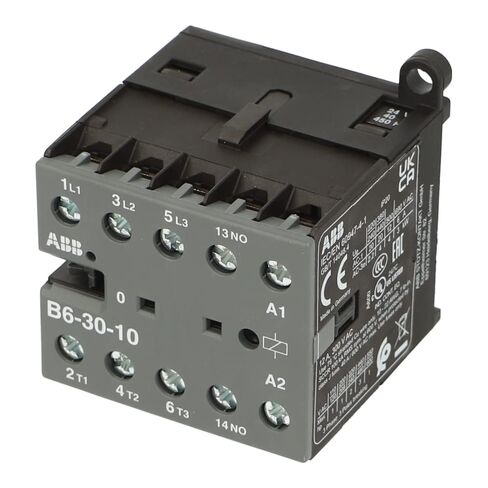 B6.30.10 24V 50HZ | GJL1211001R0101 | B6-30-10 24AC | ABB MINI CONTACTOR, 24V, 40/50 HZ, 3 Pole, 3 NO in Saudi Arabia