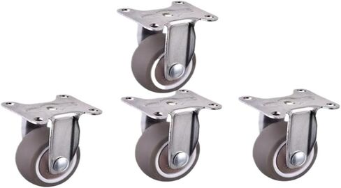 Casters 1-inch Chrome-Plated TPE Directional Wheel Bearings Silent and wear-Resistant Rubber in Saudi Arabia