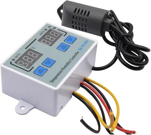 W1099 110V 220V 12V 24V Digital LED Temperature Humidity Controller for Incubator Thermometer Hygrometer Meter Sensor Thermostat in Saudi Arabia