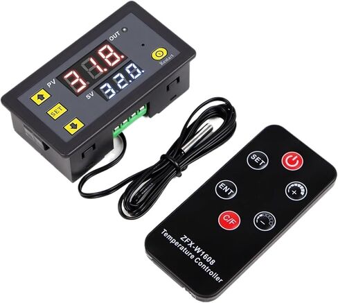 Digital Remote Control Temperature Controller DC12V Thermostat Regulator NTC Sensor for Refrigerator Indoor Freezer ZFX-W1608 in Saudi Arabia