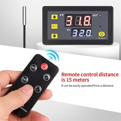 Digital Remote Control Temperature Controller DC12V Thermostat Regulator NTC Sensor for Refrigerator Indoor Freezer ZFX-W1608 in Saudi Arabia