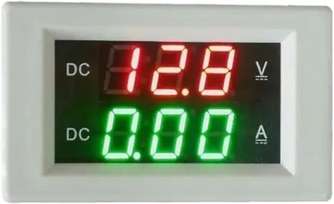 تيار مستمر 5-100 فولت تيار مستمر 5A الجهد الحالي متر الاستشعار LED الفولتميتر الرقمي مقياس الأمبير تيار مستمر مقياس التيار الكهربائي 5A الاستشعار مقياس التيار الكهربائي (أسود) in Saudi Arabia