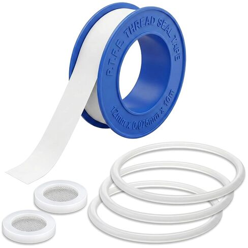 مجموعة قطع غيار فلتر الدش من weAQUA، شريط تفلون، حلقة دائرية وحشية من السيليكون، ملحقات سباكة مانعة للتسرب لفلتر الدش ورأس الدش in Kuwait