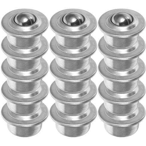 Zerodeko 16pcs 5/8 Inch Carbon Steel Ball Casters Roller Bearings Universal Swivel Furniture Caster Wheels Heavy Duty Load Transfer for Industrial Equipment and Material Handling Systems in Saudi Arabia