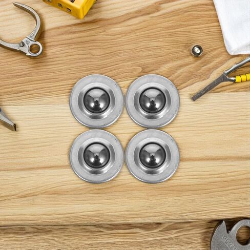Zerodeko 16pcs 5/8 Inch Carbon Steel Ball Casters Roller Bearings Universal Swivel Furniture Caster Wheels Heavy Duty Load Transfer for Industrial Equipment and Material Handling Systems in Saudi Arabia