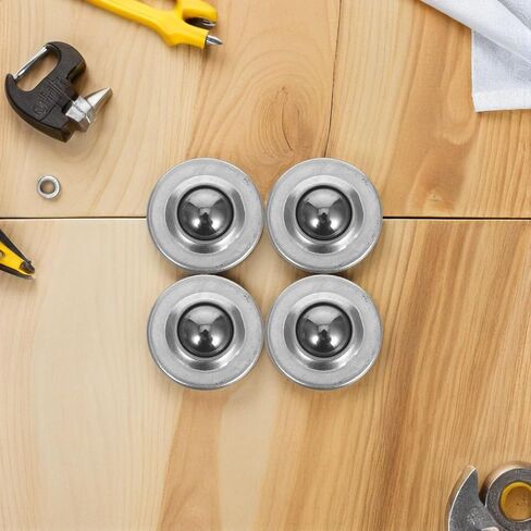 Zerodeko 16pcs 5/8 Inch Carbon Steel Ball Casters Roller Bearings Universal Swivel Furniture Caster Wheels Heavy Duty Load Transfer for Industrial Equipment and Material Handling Systems in Saudi Arabia