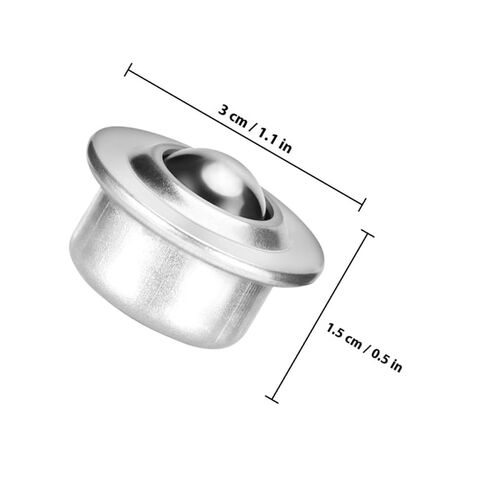 Zerodeko 16pcs 5/8 Inch Carbon Steel Ball Casters Roller Bearings Universal Swivel Furniture Caster Wheels Heavy Duty Load Transfer for Industrial Equipment and Material Handling Systems in Saudi Arabia
