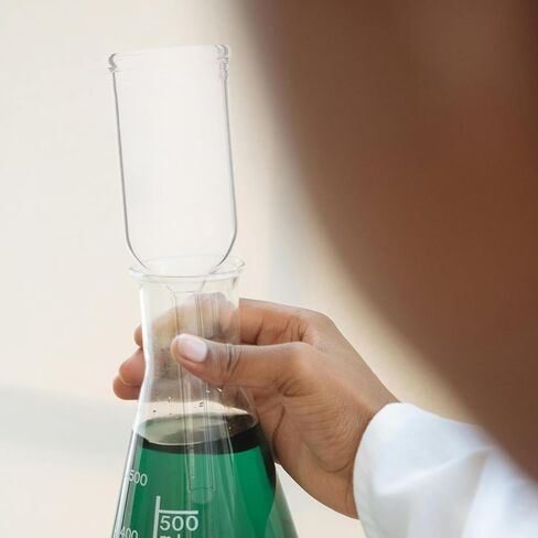 VALICLUD Glass Laboratory Filtration Funnel Borosilicate Glass Cylindrical Round Bottom 32Mm X 120Mm Scientific Chemical Filtration Funnel for Lab Use in Saudi Arabia