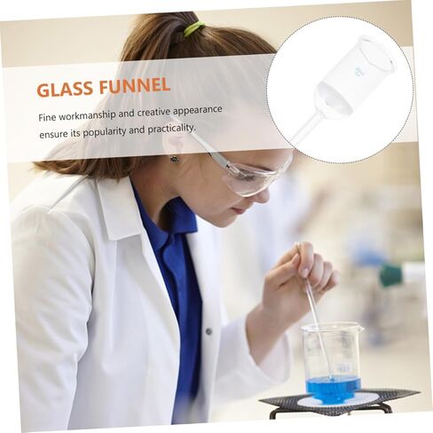 LIFKOME Acid Resistant Glass Filtering Funnel 35Ml Sand Funnel for Laboratory Experiments and Liquid Filtration in Saudi Arabia