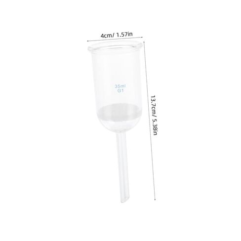 Glass Sand Core Funnel 35Ml Acid-Resistant Glass Filtering Funnel for Laboratory Experiments and Chemical Use in Saudi Arabia