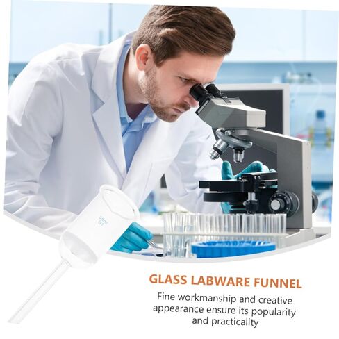 Glass Sand Core Funnel 35Ml Acid-Resistant Glass Filtering Funnel for Laboratory Experiments and Chemical Use in Saudi Arabia