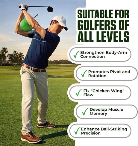The Connector Golf Training Aid, Golf Swing Trainer for Posture Correction, Arm Structure & Proper Swing Mechanics, Golf Swing Training Aid are Suitable for All Levels of Golfers in Saudi Arabia