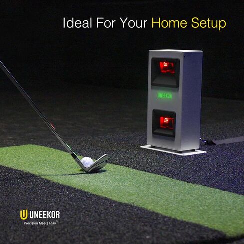 Uneekor EYE MINI CORE Golf Launch Monitor & Simulator, 15 Ball Data Points, Near-Zero Latency, Works with GSPro, TGC19 & E6 in Saudi Arabia