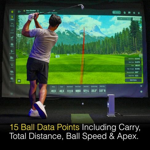 Uneekor EYE MINI CORE Golf Launch Monitor & Simulator, 15 Ball Data Points, Near-Zero Latency, Works with GSPro, TGC19 & E6 in Saudi Arabia
