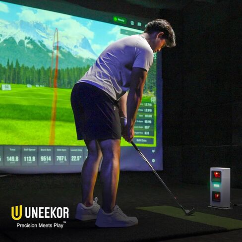 Uneekor EYE MINI CORE Golf Launch Monitor & Simulator, 15 Ball Data Points, Near-Zero Latency, Works with GSPro, TGC19 & E6 in Saudi Arabia