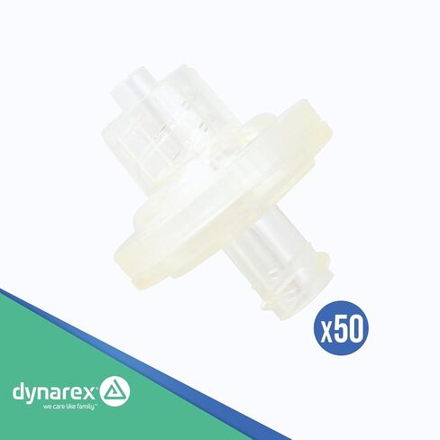 Dynarex 33087 Oxygen CO2 Pressure Line Filter, Pack of 50 in Saudi Arabia