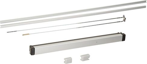 Adams Rite 8200 Series Clear Anodized Finish Surface Vertical Rod Exit Device, 36" Door Size (Pack of 1) in Kuwait