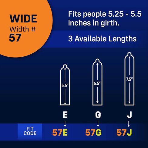 MyONE Custom Fit Larger Sized Condoms | Tailored Width & Length | Max Pleasure | Triple Tested Softer Latex | Lubricated | Nontoxic, Vegan, Non-GMO | 57G: Wide (57), Length 6.5" (G) in Saudi Arabia