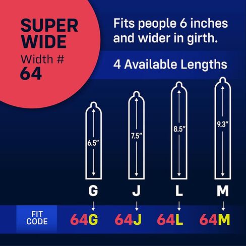 MyONE Custom Fit Larger Sized Condoms | Tailored Width & Length | Max Pleasure | Triple Tested Softer Latex | Lubricated | Nontoxic, Vegan, Non-GMO | 57G: Wide (57), Length 6.5" (G) in Saudi Arabia