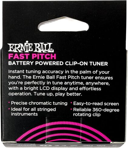 Ernie Ball Fast Pitch Clip-on Tuner (P09644) in Saudi Arabia