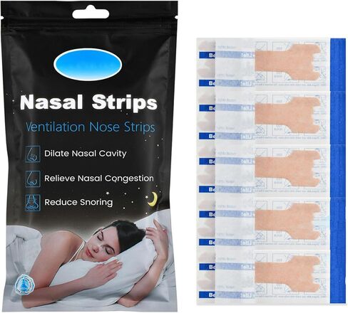 60PCS Nose Strips for Breathing,Extra Strength Nasal Strips for snoring,Suitable for Nasal Congestion & snoring (60) in Saudi Arabia