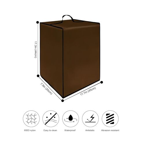 Dust Cover for Iceman by Chefman Slush-Ease 68oz Slushie Machine,Heavy Protective Frozen Drink Maker Cover Case for SLUSHi Slushy Machine for Home,Dustproof Nylon Lid (Brown) in Saudi Arabia