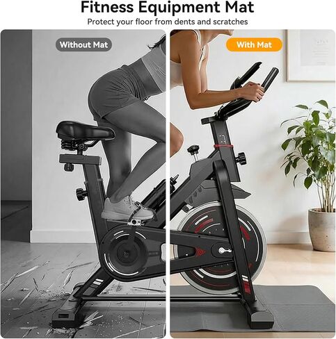 سجادة وسادة المشي للسجاد مقاس 73 بوصة × 24 بوصة، وسادة مشي قابلة للطي، واقي للأرضية، مانعة للانزلاق، ممتصة للصدمات، حصائر معدات التمرين للأرضيات الصلبة/الدراجة الدوارة/الآلة البيضاوية in Kuwait