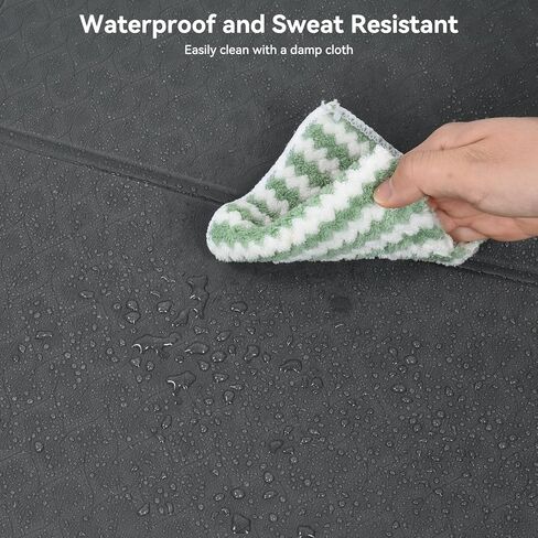 سجادة وسادة المشي للسجاد مقاس 73 بوصة × 24 بوصة، وسادة مشي قابلة للطي، واقي للأرضية، مانعة للانزلاق، ممتصة للصدمات، حصائر معدات التمرين للأرضيات الصلبة/الدراجة الدوارة/الآلة البيضاوية in Kuwait