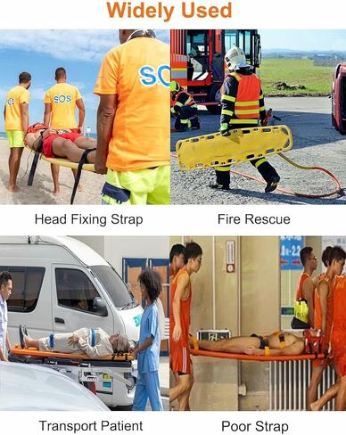 Aquatics Swimming Pool Rescue Board, Waterproof Spine Immobilizer Stretcher for First Aid, Life-Saving Backboard, Compact Design for Emergency Water Rescue, 184x45x5.5cm(72.5x17.7x2.2in) in Saudi Arabia