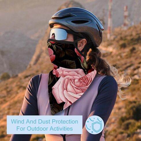 4 Pack Rose Fishing Neck Gaiter - UV Face Mask Sun Protection for Men & Women in Saudi Arabia