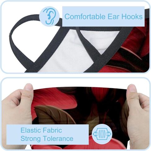 4 Pack Rose Fishing Neck Gaiter - UV Face Mask Sun Protection for Men & Women in Kuwait