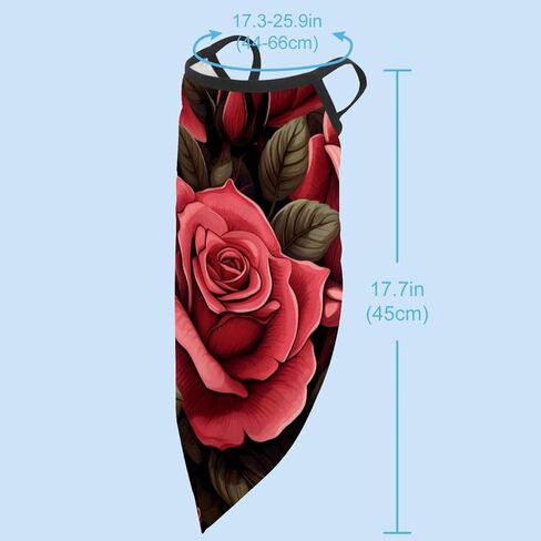 4 Pack Rose Fishing Neck Gaiter - UV Face Mask Sun Protection for Men & Women in Kuwait