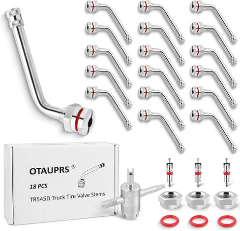 صمام نصف إطار ، ساق ، TR545D 60 درجة صمام ساق (18 جهاز كمبيوتر) ، سيقان صمام الإطارات الثقيلة لإطارات الشاحنات والحافلة ، صمامات شبه شاحنة تنبع لمدة 22.5 و 24.5 عجلات ألمنيوم Alcoa in Kuwait