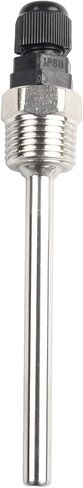 304 Stainless Steel Thermowell for BSP G 1/2 Inch Thread, Temperature Sensor Protection Sleeve with 6mm ID 8mm OD, Max 250C 2Mpa, Compatible with Solar Water Heater(200mm) in Kuwait