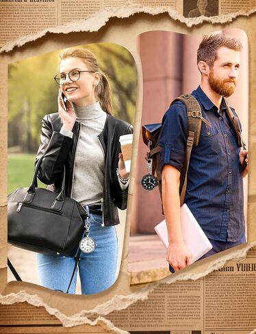 Quartz Pocket Watch, Portable Clip on Watch with Keychain Outdoor for Men and Women in Saudi Arabia