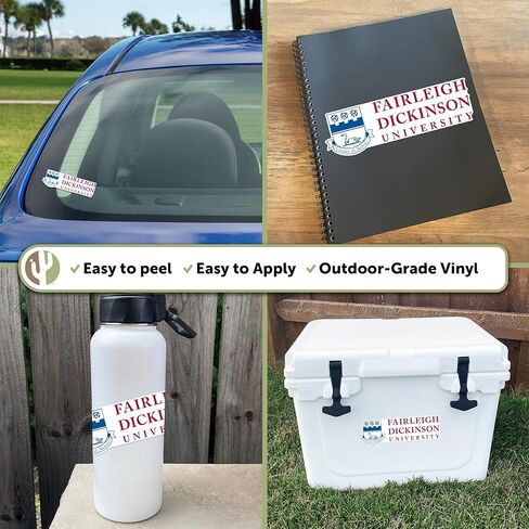 Desert Cactus Fairleigh Dickinson University Sticker FDU Knights Devils Vinyl Decal Laptop Water Bottle Car Scrapbook (IND 00001) in Saudi Arabia
