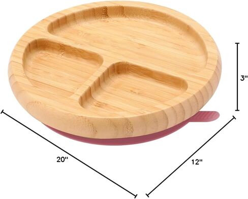 أطباق من الخيزران للأطفال والرضع، طبق شفط من الخيزران لتغذية وفطام الأطفال in Kuwait