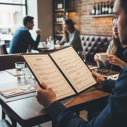 أغطية القائمة 8.5 × 11 بوصة - 3 صفحات 6 مشاهدات أغطية قائمة المطاعم، كتيب قائمة بلاستيكي متين للاستخدام اليومي في المطاعم in Kuwait