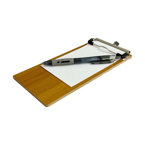 10Pcs High - Density Wood Board Check Presenter, Mini Clipboard & Menu Holder for Restaurants, Cafe, Office, 8x4inch with Hook (10, High - Density Wood Board, 8"x4") in Kuwait