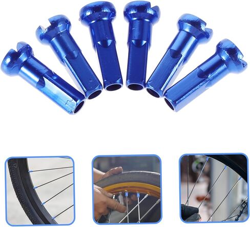 Toddmomy 15pcs Bike Nipples Aluminum Alloy Caps for Bicycles Decor for Mountain Road Bikes in Saudi Arabia